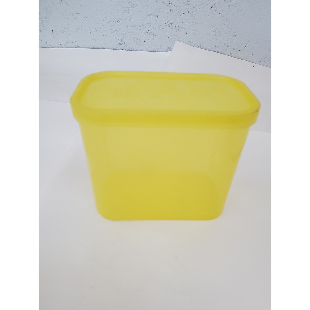 SPAM Brand Yellow Plastic Reusable Food Storage Container with Lid Made in USA - Picture 3 of 14